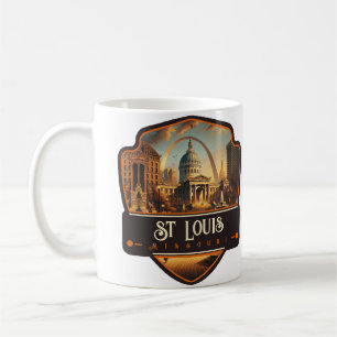 Caneca De Café St Louis, Missouri Antigo