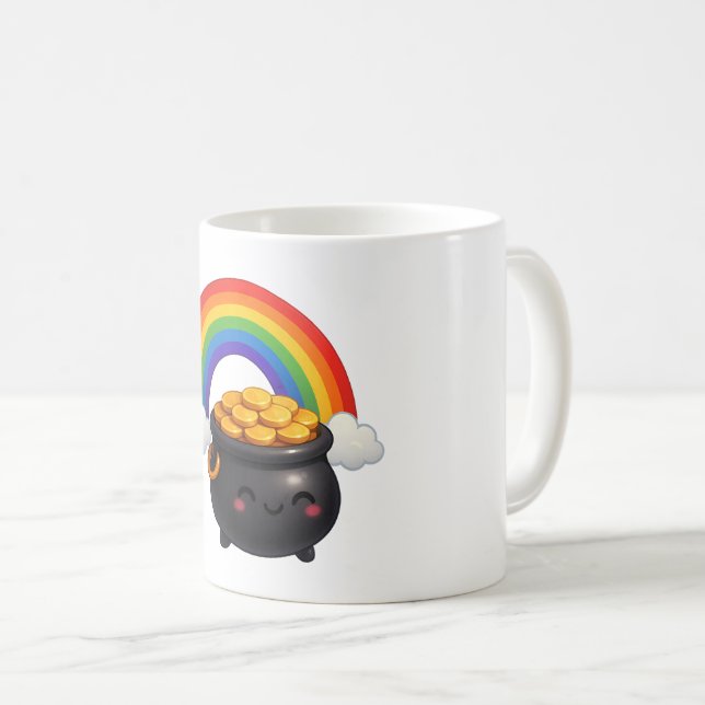 Caneca De Café St Patrick’s Day Pot of Gold Mug (Frente Esquerda)