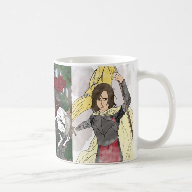 Caneca De Café Sta. Joana d'Arc, Sta. Miguel, Sta. Jorge  (Direita)