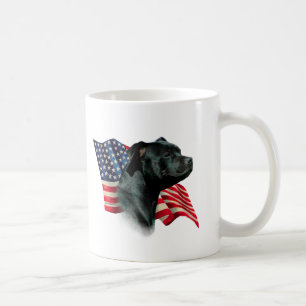 Caneca De Café Staffordshire Bull Terrier Flag