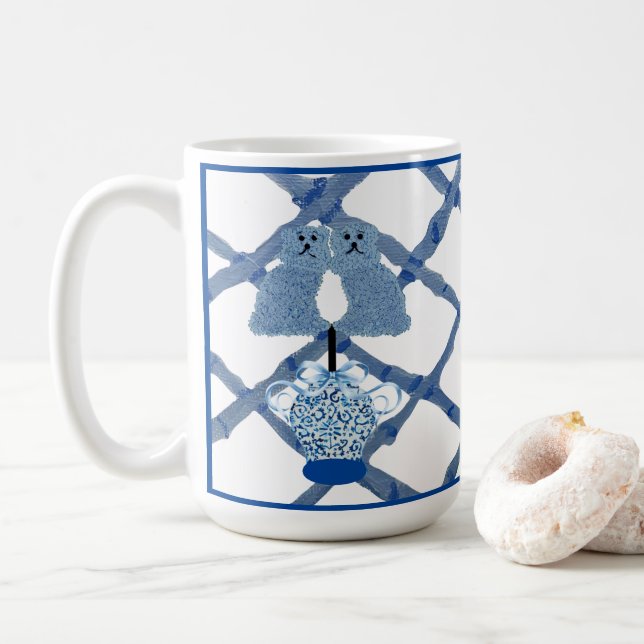 Caneca De Café Staffordshire Dogs Ginger Jars Jar Coffee (Com Donut)