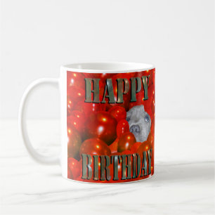 Caneca De Café Staffordshire Puppy Birthday Deseja,