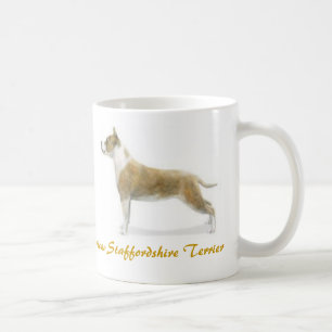 Caneca De Café Staffordshire Terrier americano, amante do cão