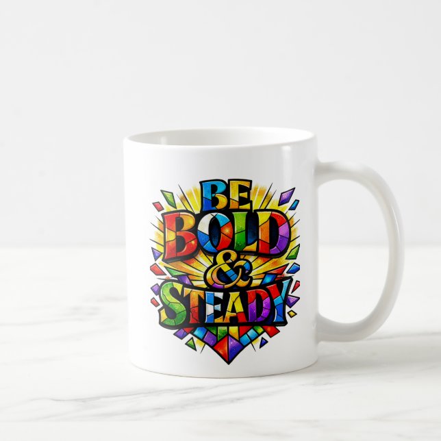 Caneca De Café Stain glass design (Direita)