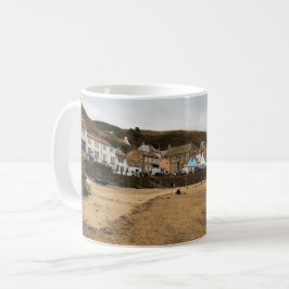 Caneca De Café Staithes Harbour Beach and Village Front