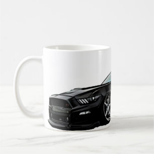 Caneca De Café Stanced Black Mustang S550