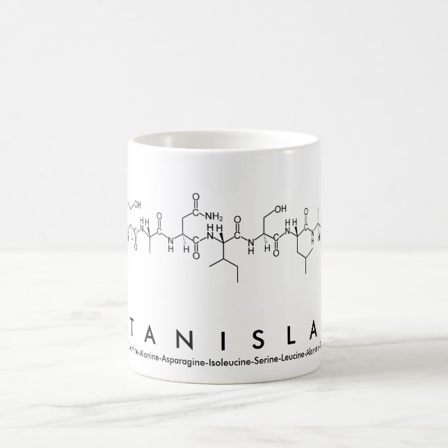 Caneca De Café Stanislaw peptide name mug (Centro)