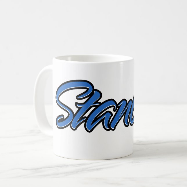 Caneca De Café Stanley Vorname Name blue Tasse Kaffeetasse (Frente Esquerda)