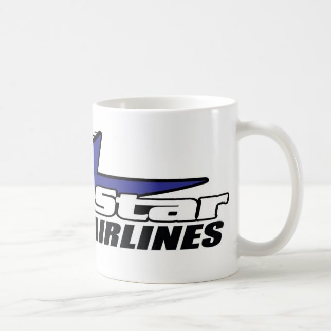 Caneca De Café Star Airlines azul (Direita)
