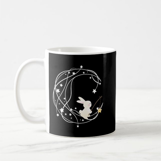 Caneca De Café Star Moon Rabbit Lovers Mug (Esquerda)