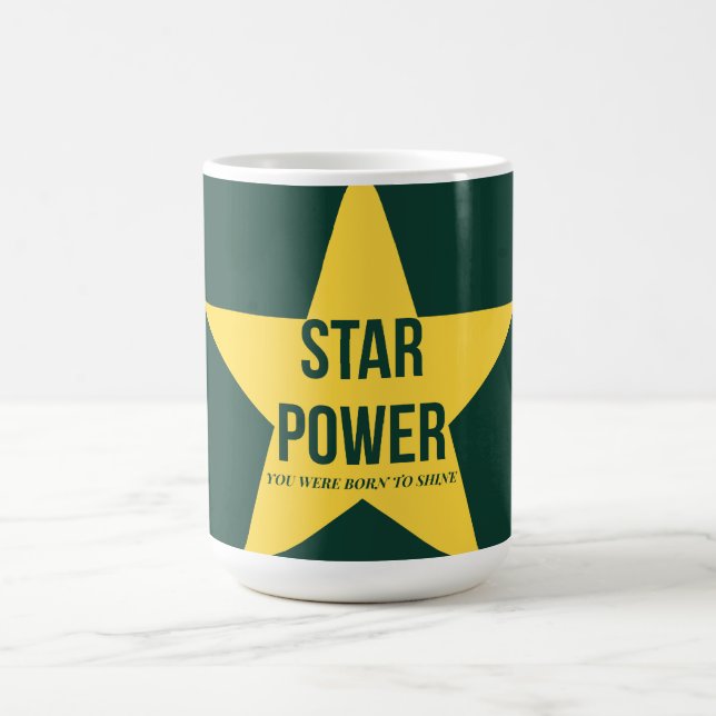 Caneca De Café Star Power — 90s Maximalist Mug | Retro Art (Centro)