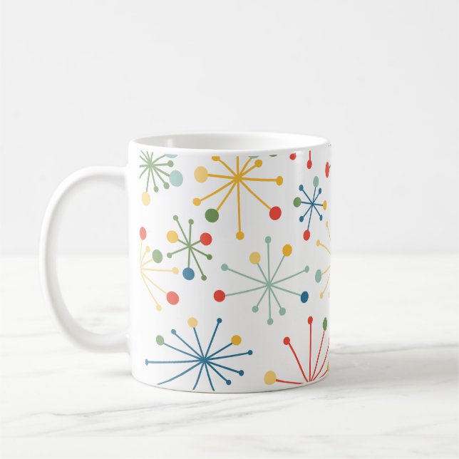 Caneca De Café Starbursts em Coffee Mug Colorido (Esquerda)