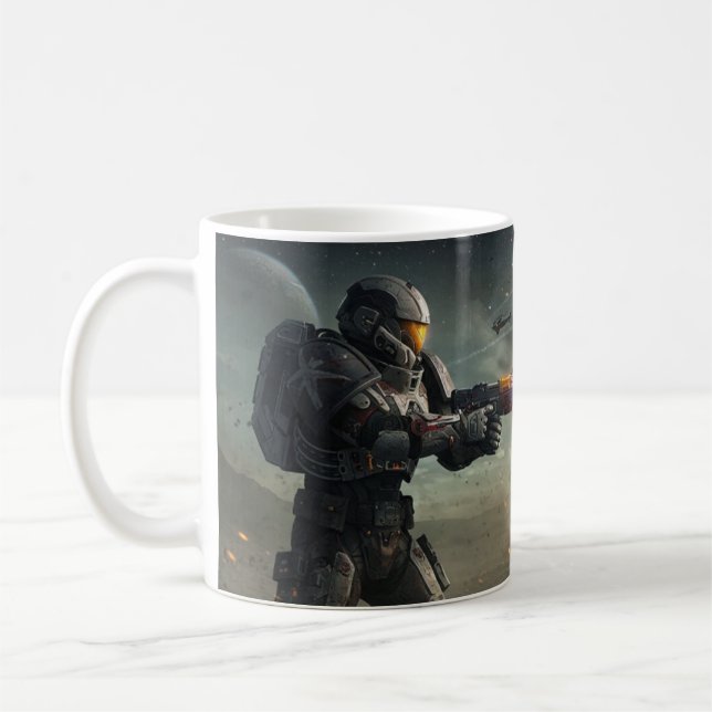 Caneca De Café Starfall Explosion: Armored Space Warrior (Esquerda)