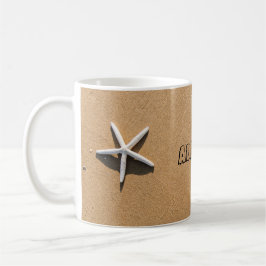 Caneca De Café Starfish na praia Sandy