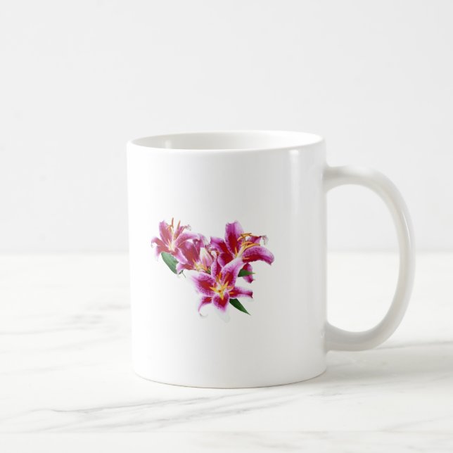 Caneca De Café Stargazer Lily Heart (Direita)