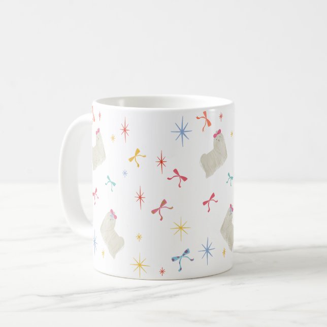 Caneca De Café Stark Sparkle Cute Puppy Deseja (Frente Esquerda)
