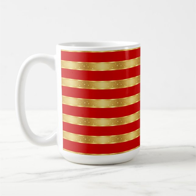 Caneca De Café Starlight Red & Gold (Esquerda)