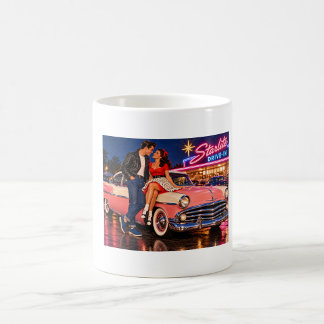 Caneca de Café Starlite Drive-In Romance Retro dos