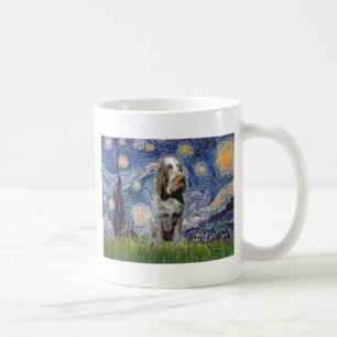 Caneca De Café Starry Night - Italiano Spinone (roan)