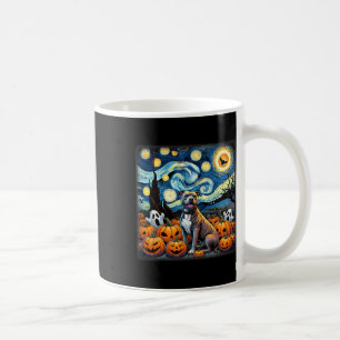 Caneca De Café Starry Night Pitbull Halloween