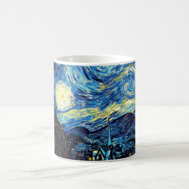 Caneca De Café Starry Night por Vincent van Gogh (Centro)