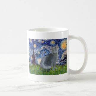 Caneca De Café Starry Night - Russo Blue cat 2