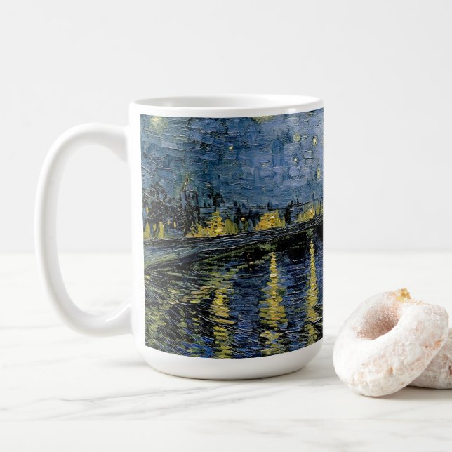 Caneca De Café Starry Night Vincent van Gogh (Com Donut)