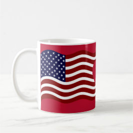Caneca De Café Stars & Stripes USA Flag Mug - Combo Drinkware