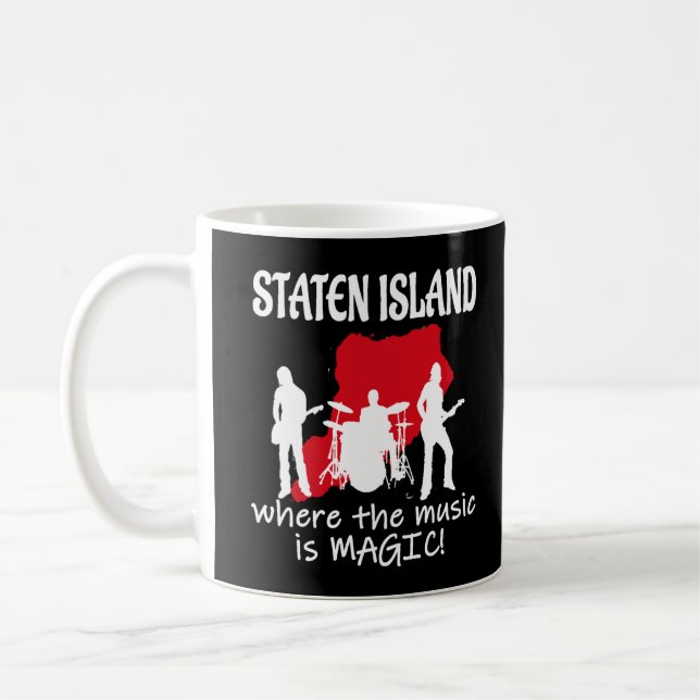 Caneca De Café Staten Island Music Mug (Esquerda)