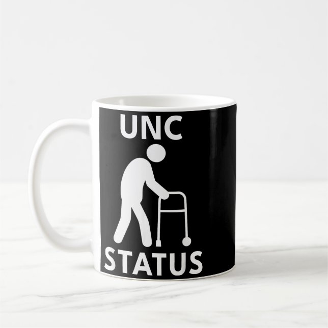 Caneca De Café Status de Tio Engraçado Meme de Pessoas Idosas (Esquerda)