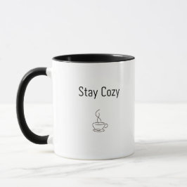 Caneca de Café Stay Cozy | Design Estético Minimal