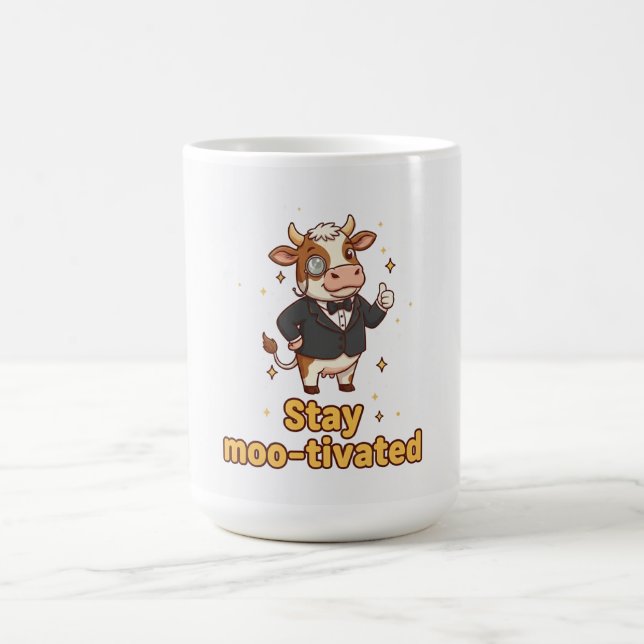 Caneca De Café Stay Motivated Cow Mug (Centro)