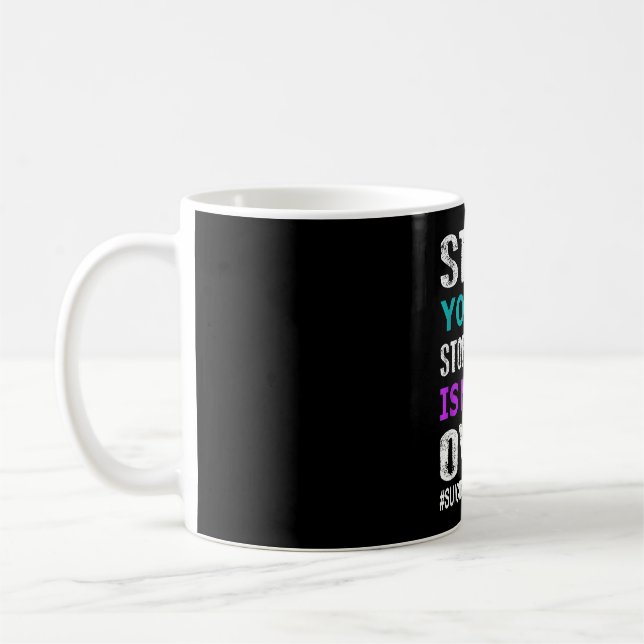 Caneca De Café Stay your story is not over prevention week  (Esquerda)