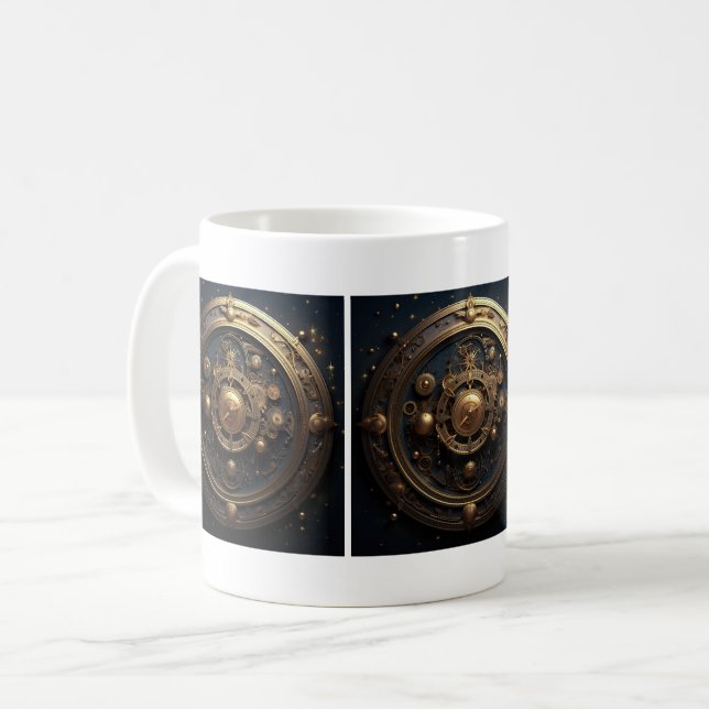 Caneca De Café Steampunk Celestial Mug (Frente Esquerda)