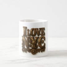 Steampunk "I Love NYC" – Vintage.