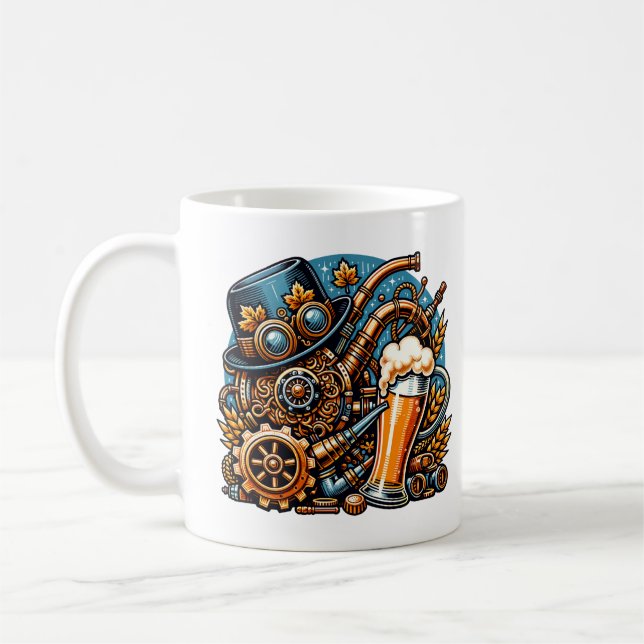 Caneca De Café Steampunk Oktoberfest (Esquerda)