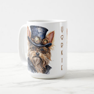 Caneca De Café Steampunk Yorkshire Terrier Dog