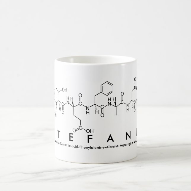Caneca De Café Stefani peptide name mug (Centro)