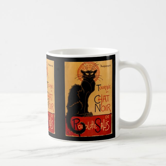 Caneca De Café Steinlen's Le Chat Noir (Direita)
