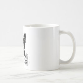 Caneca De Café Stencil de Bulldog Francês Personalizado