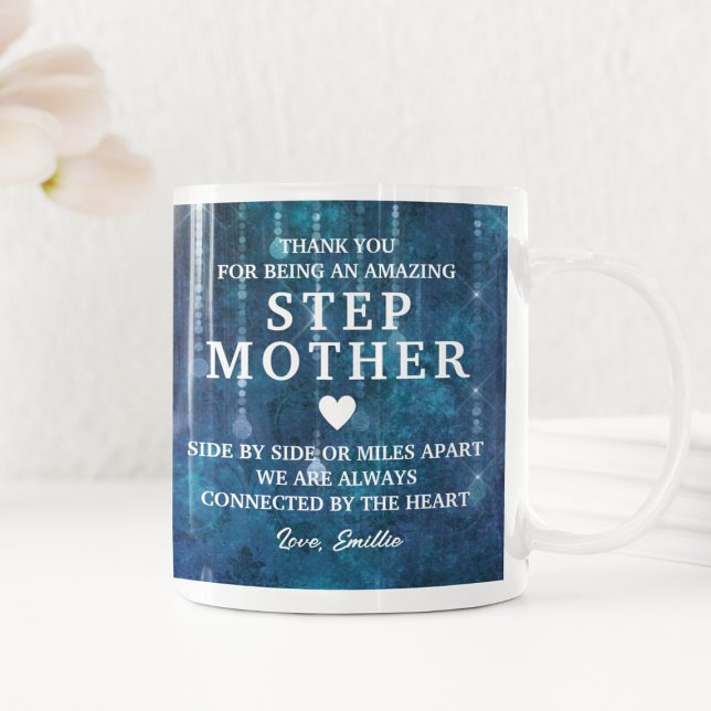 Caneca De Café Stepman Obrigado Mensagem Sensível Personalizar (Stepmother Thank You Heartfelt Message Personalize Coffee Mug
)