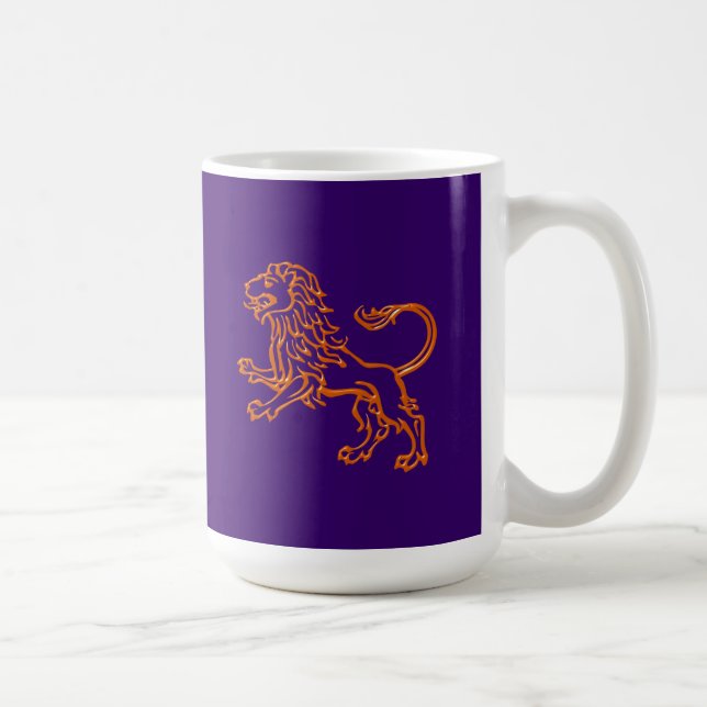 Caneca De Café Sternzeichen leão zodiac sign Leo (Direita)