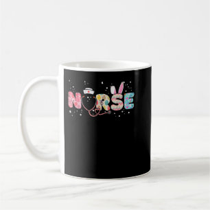 Caneca De Café Stethoscope Enfermeira Enfermeira Dia da Páscoa Ov