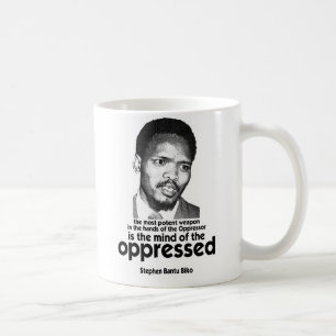 Caneca De Café Steve Biko - arma poderoso