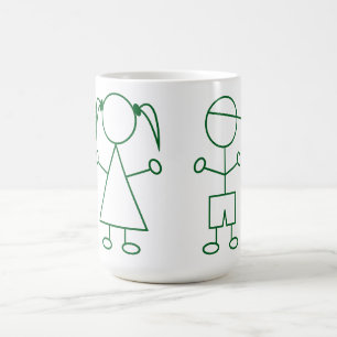 Caneca De Café Stick Man Kids Mug