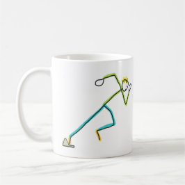 Caneca De Café Stickman Corredor