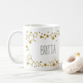Caneca De Café Stijlvolle mok met eigen naam en sterren