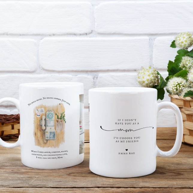 Caneca De Café Still My First Call Mothers Day Photo Mug (Criador carregado)