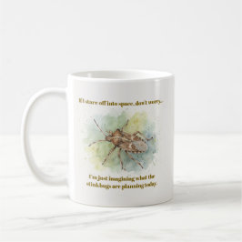 Caneca De Café Stink bug Gifts Funny Brown Marmorated Stinkbug