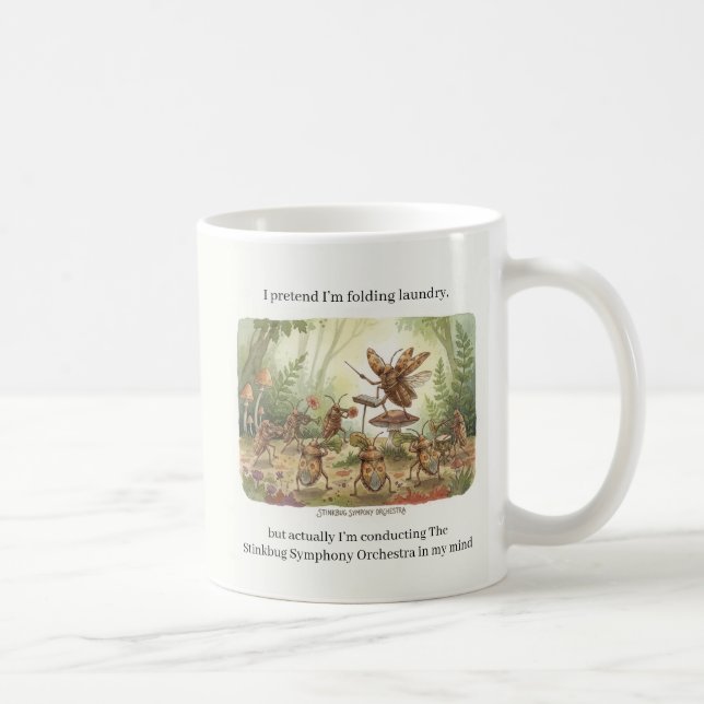 Caneca De Café Stink bug Gifts Funny Brown Marmorated Stinkbug Co (Direita)
